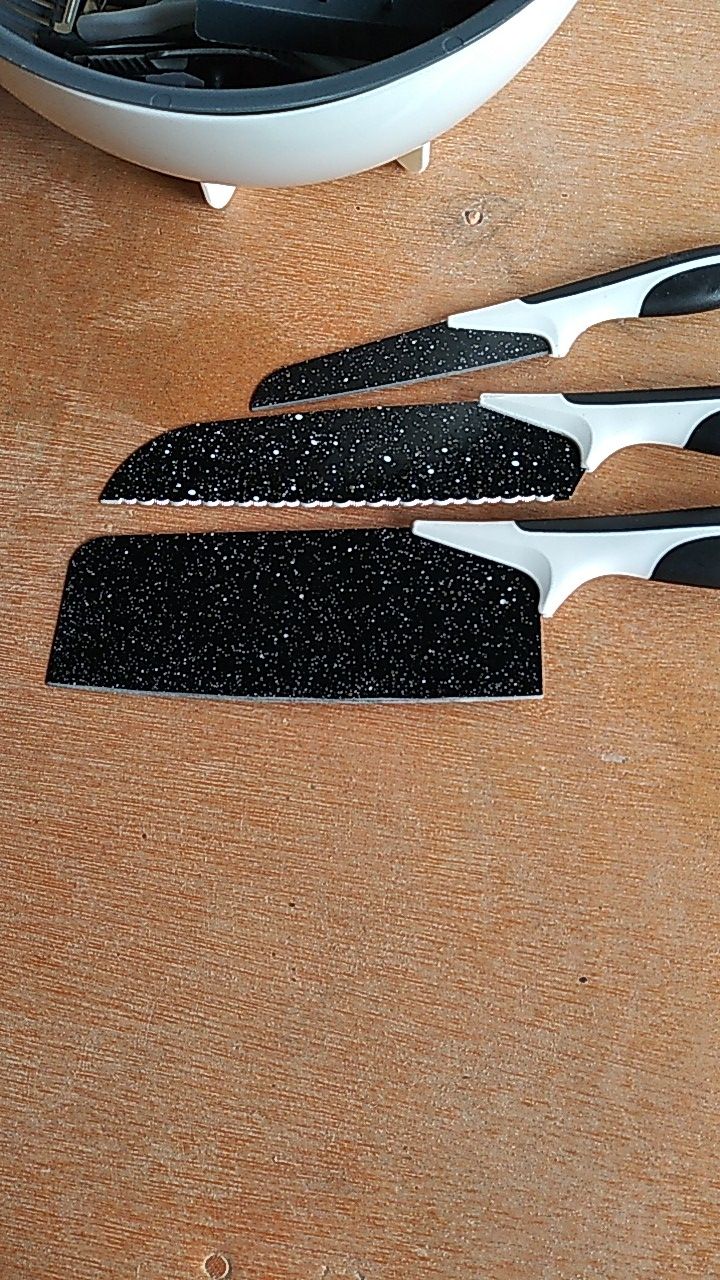 Pisau Set Batu Maifan Ceramic Granite Hitam Dapur 5 In 1 Kitchen Knife