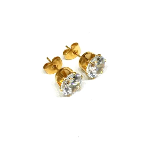 [BEST SELLER ] Anting tusuk isi 10 pasang permata zircon