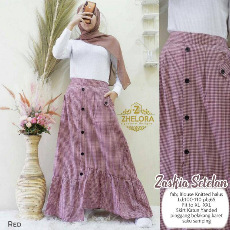 ZASKIA SETELAN/SETELAN WANITA/SET