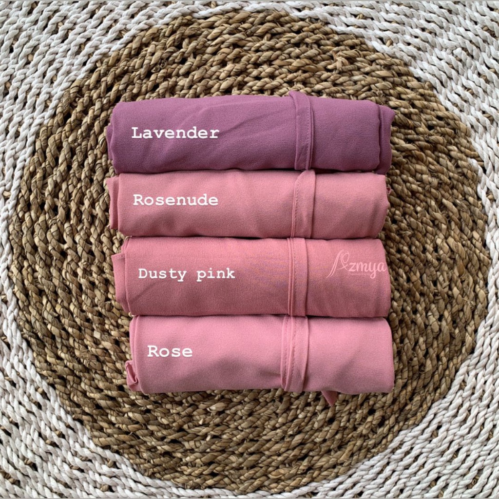 BERGO PLISKET LIDI PREMIUM Jilbab Instan tali Non tali Bahan Ceruty Jahit tepi-Tali kosong 5