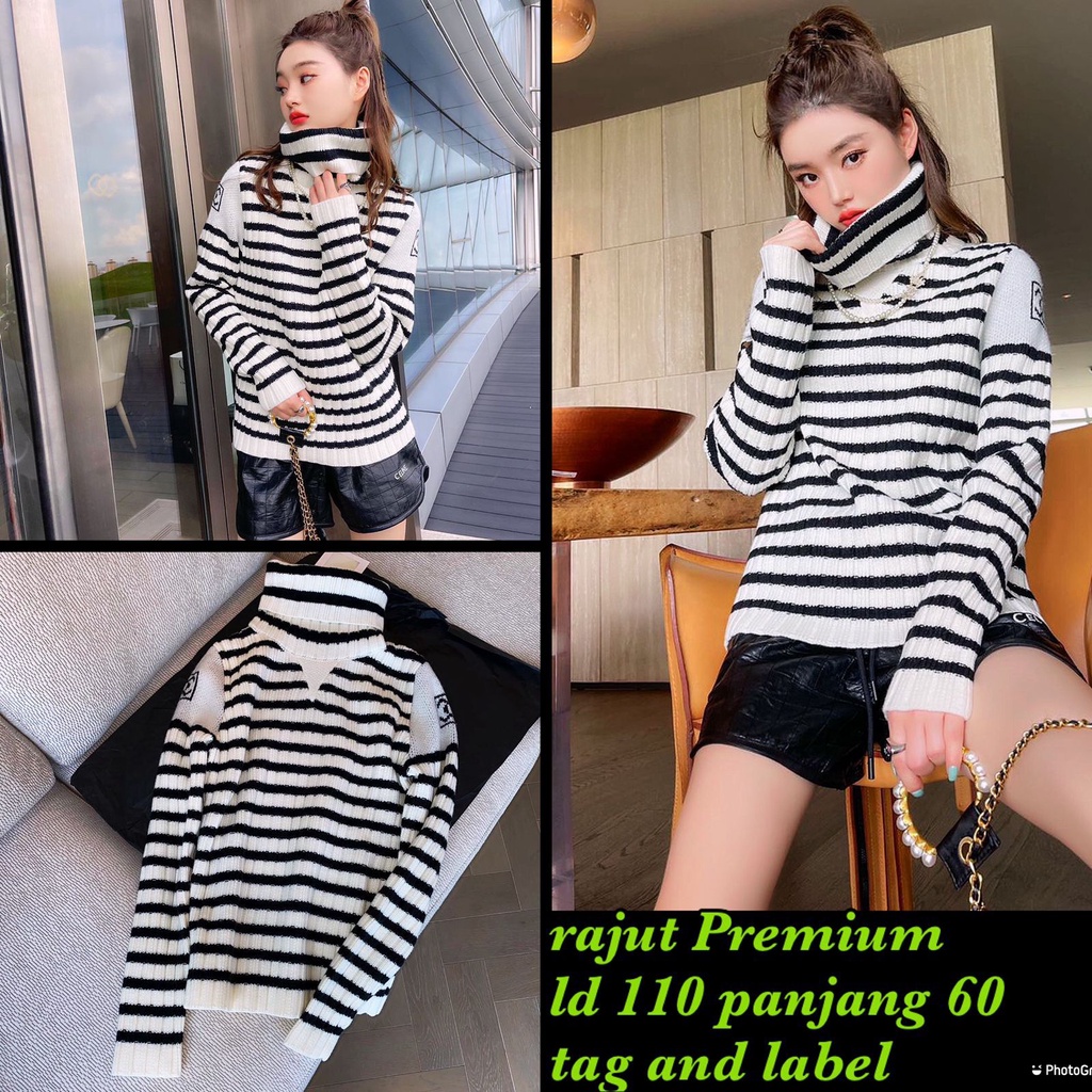 Sweater Rajut Chanel Import Premium