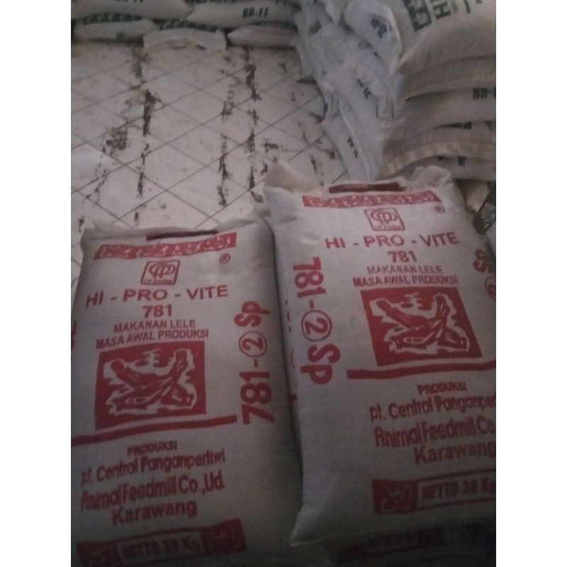 781-2sp 30kg HI-PRO-VITE 781-2 sp pelet bibit ikan mas bawal pakan gurame nila patin mujaer lele
