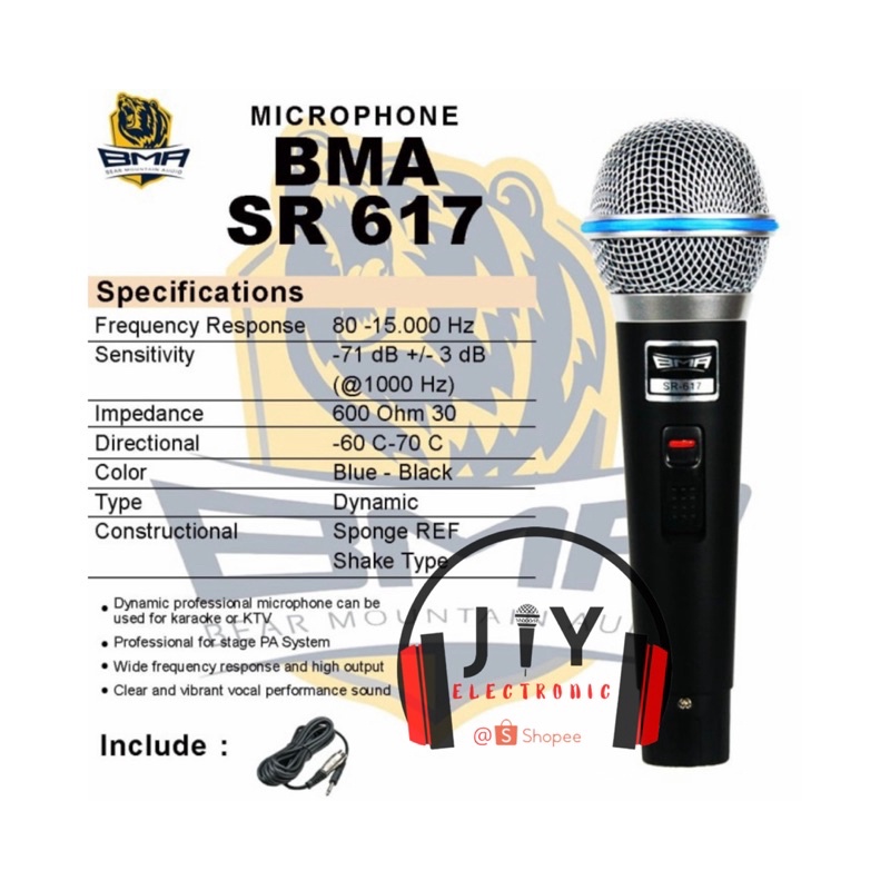Microphone Mic BMA SR-617 SR 617