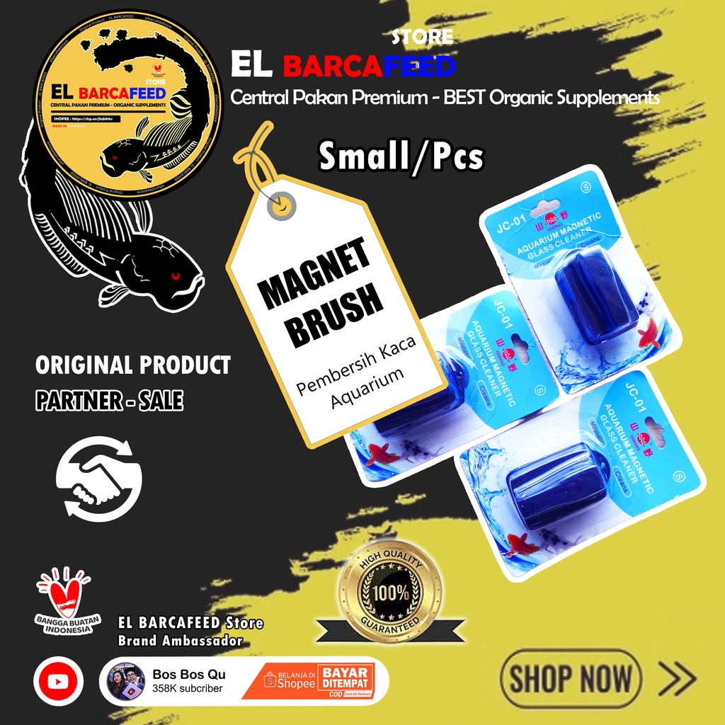 MAGNET PEMBERSIH KACA - Magnetic Brush Yamano JC 01 Small - EL BARCAFEED PARTNERSALE