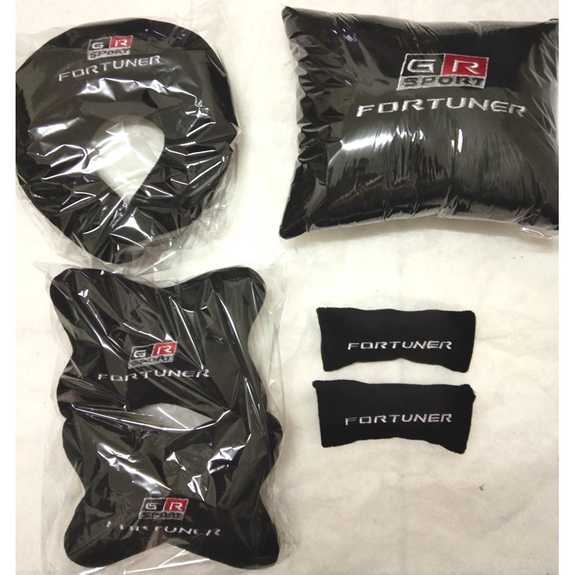 Bantal Mobil Toyota Fortuner GR Sport Aksesoris Interior Headrest 4 in 1