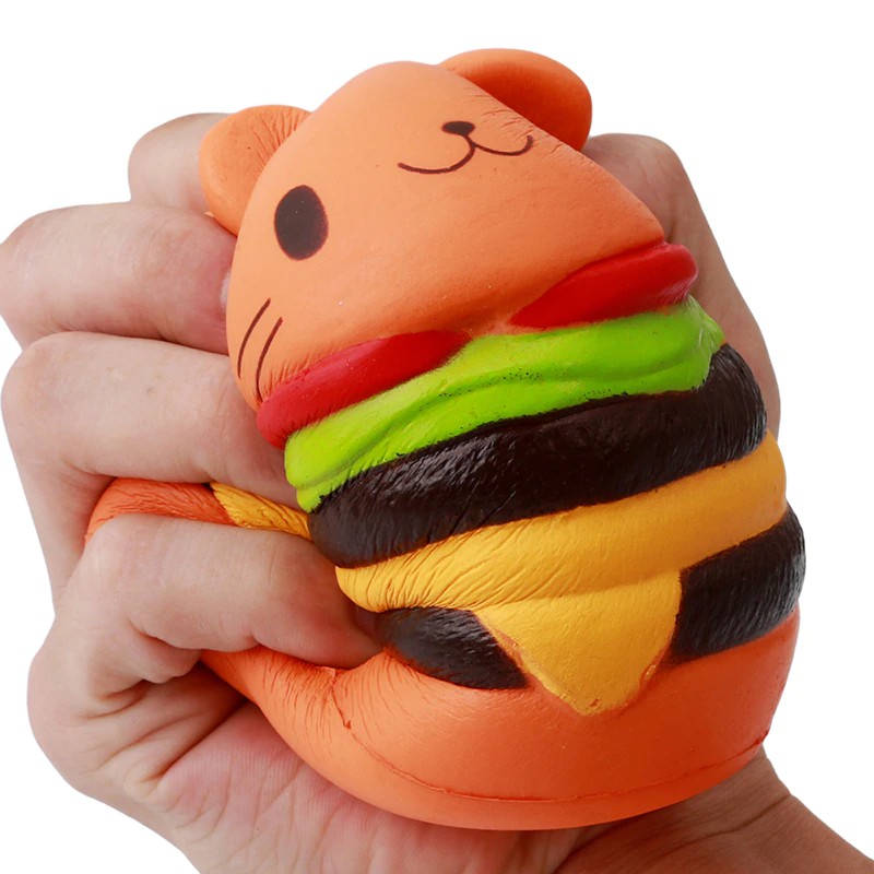 Jual Soft Hamburger Squishy Anti-Stress 