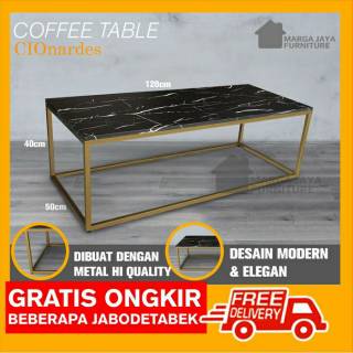 Coffee Table Meja Tamu Minimalis Marble End Table Minimalis Modern Shopee Indonesia