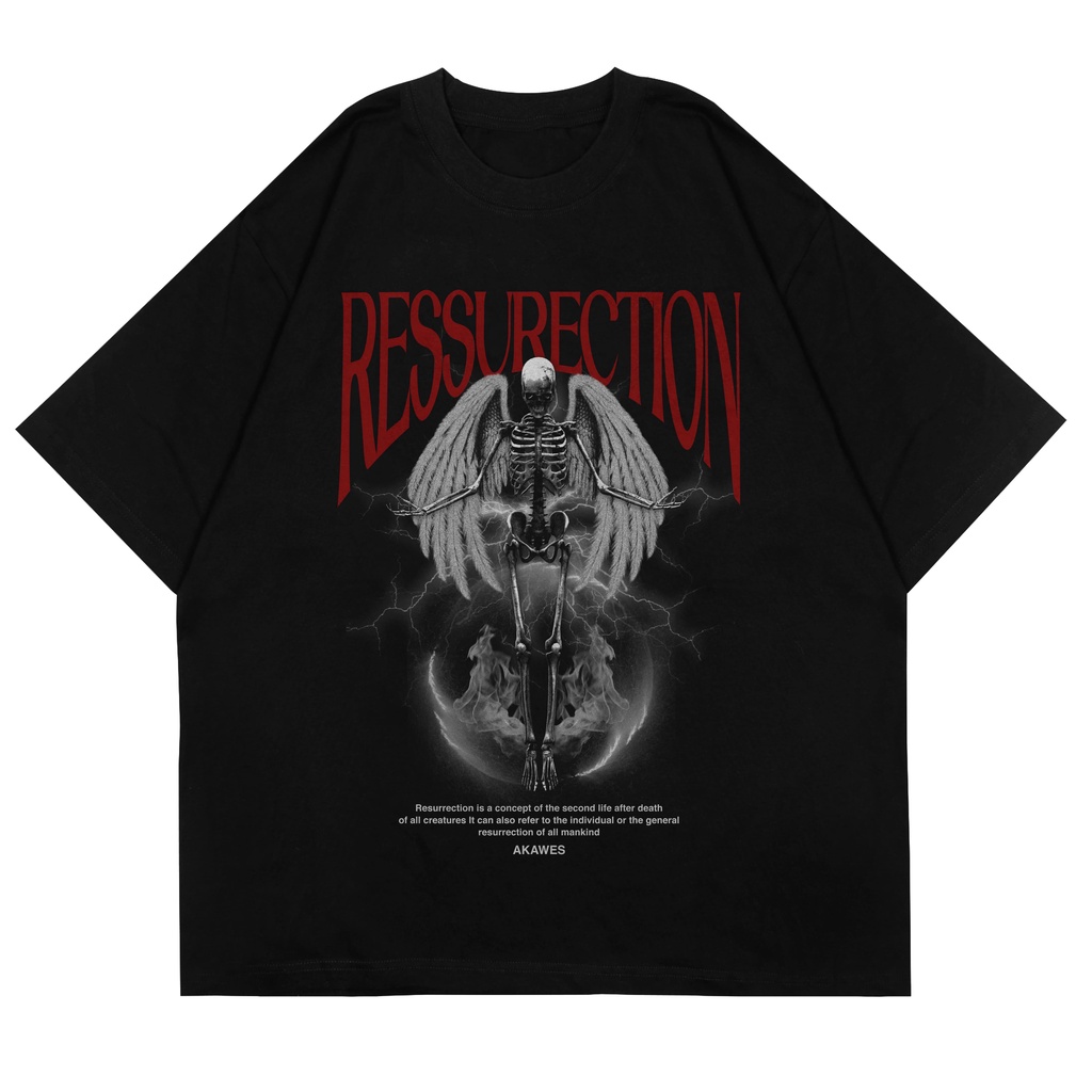 Kaos Oversize Washed / Washed / T-Shirt / Ressurection