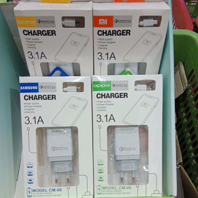 CHARGER BRENDED MURAH MICRO  3.1A  A80(CM-06)