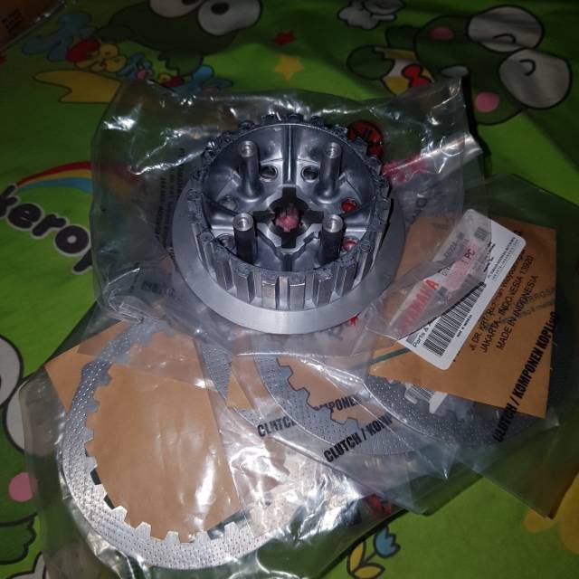 Set flat kampas dan dudukan 4x4 rumah kopling RX KING ORIGINAL