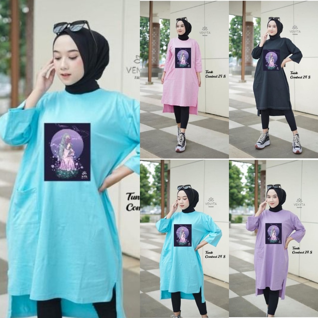 COMBED KAOS MIDI / TUNIK 24s ALLSIZE VENYTA