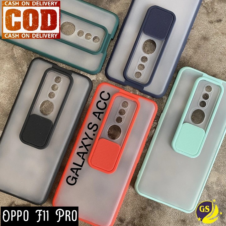 Oppo A95 4G / OPPO F11 / F11 PRO Reno 2F SOFT CASE MATTE CAMERA SLIDE PROTECTOR KAMERA SLIDING CASING