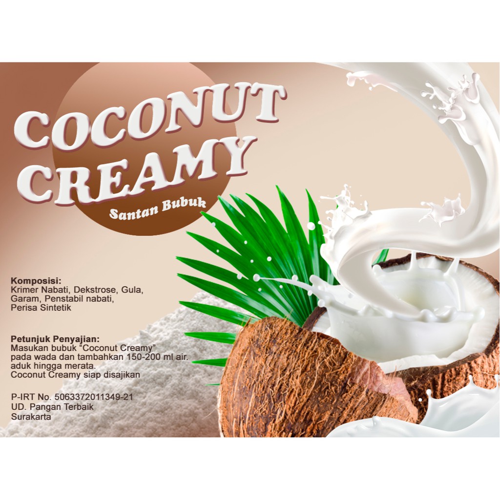

BUBUK SANTAN COCONUT CREAMY | BUBUK INSTAN | BUBUK DASDES | 1KG - DASDES Powder Drink