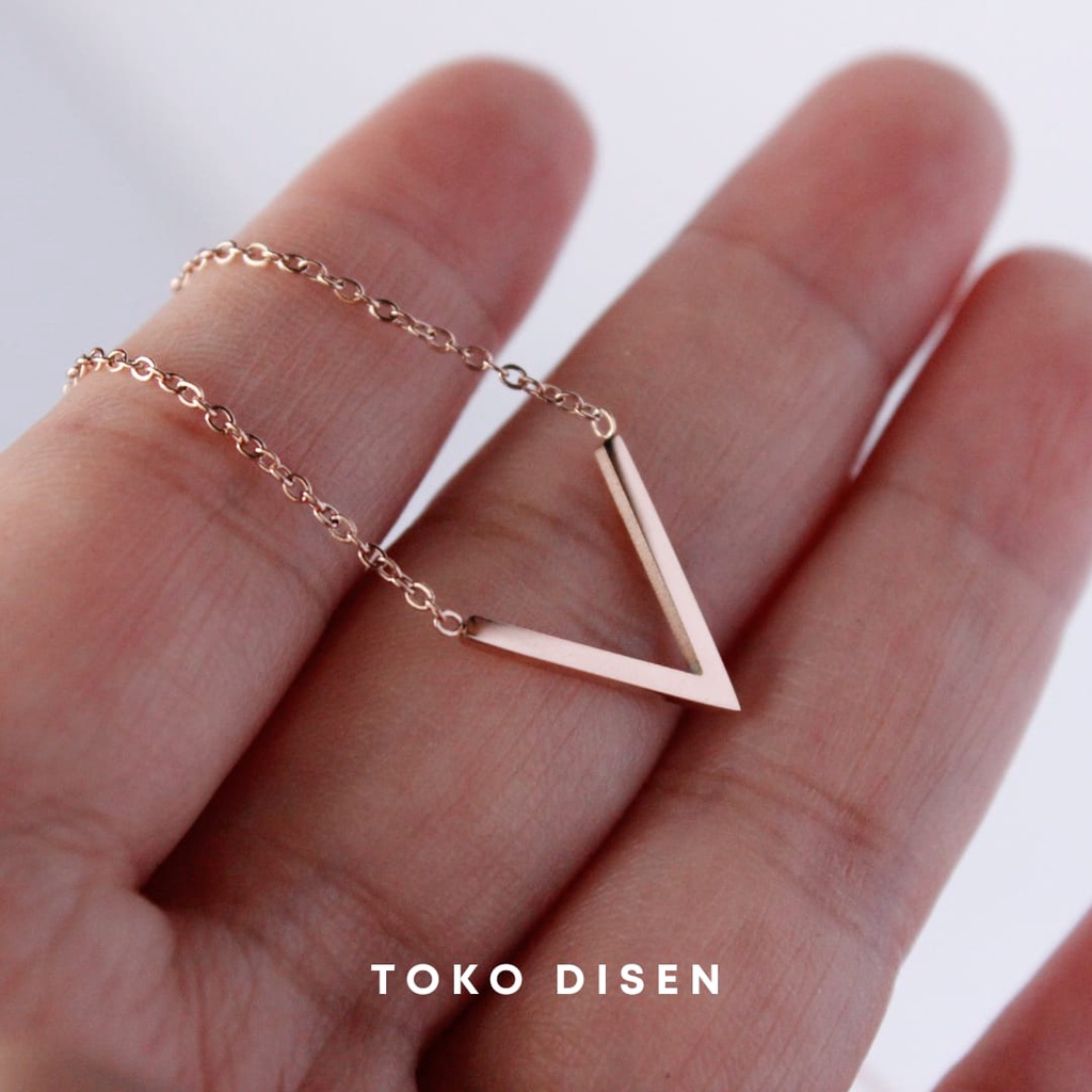 Kalung Wanita Titanium V Rose Gold