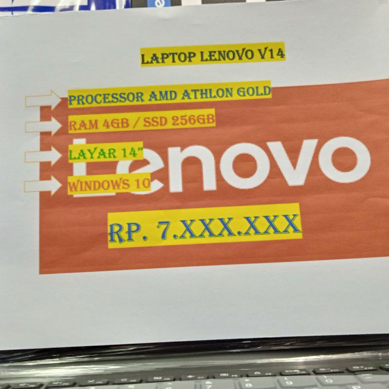 LENOVO V14 ATHLON GOLD 4GB SSD 256GN