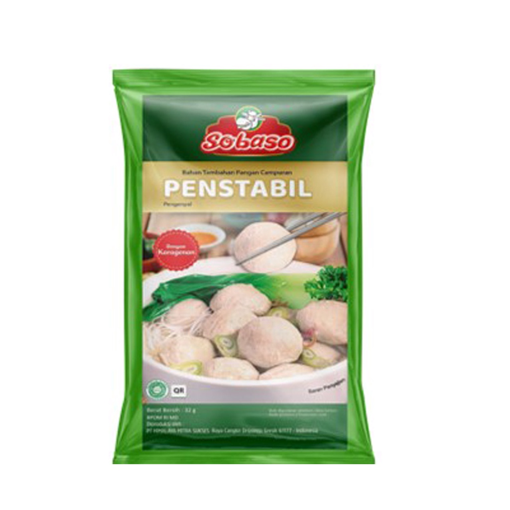 Sobaso Tepung Perenyah, Pengenyal &amp; Penstabil Bakso 20gr (1 Pack isi 20)