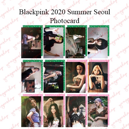 [READY / SET] BLACKPINK 2020 SUMMER DIARY IN SEOUL BPIN PHOTOCARD FAN MADE UNOFFICIAL YANGPASHOP JEN