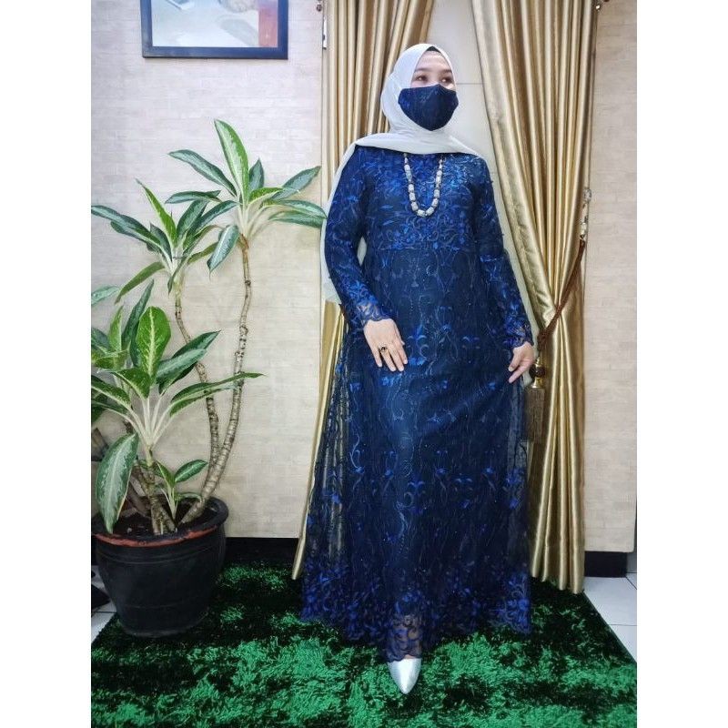 REALPICT GAMIS ULFA/GAMIS PESTA TERBARU/DRESS MEWAH/BY LORAMA