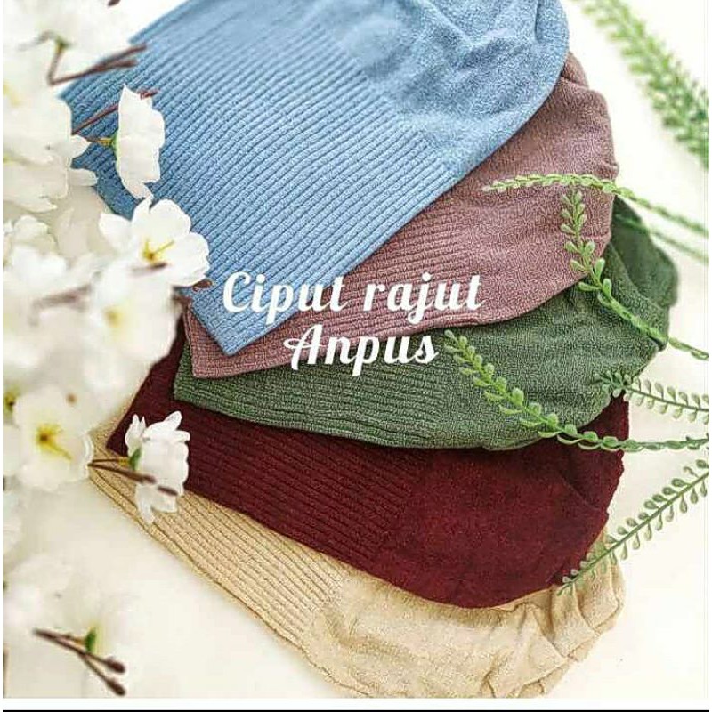 Ciput Rajut Motif Salur / Inner Rajut Anpus Salur Premium