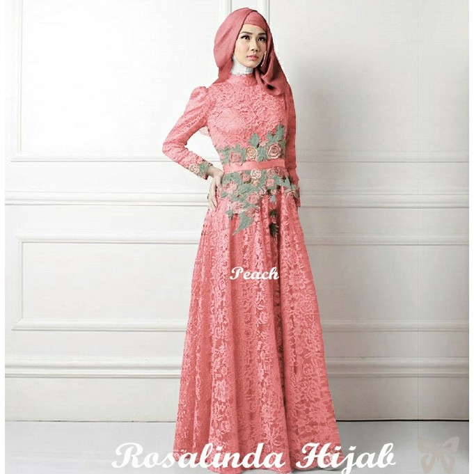 HOPYLOVY - Gamis / Maxi Dress Brukat ROSALINDA HIJAB