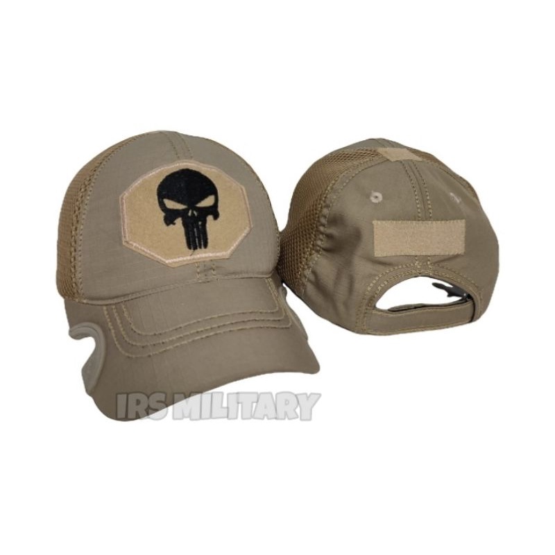 TOPI TACTICAL COWAK / TOPI BDU TACTICAL PUNISHER CREAM