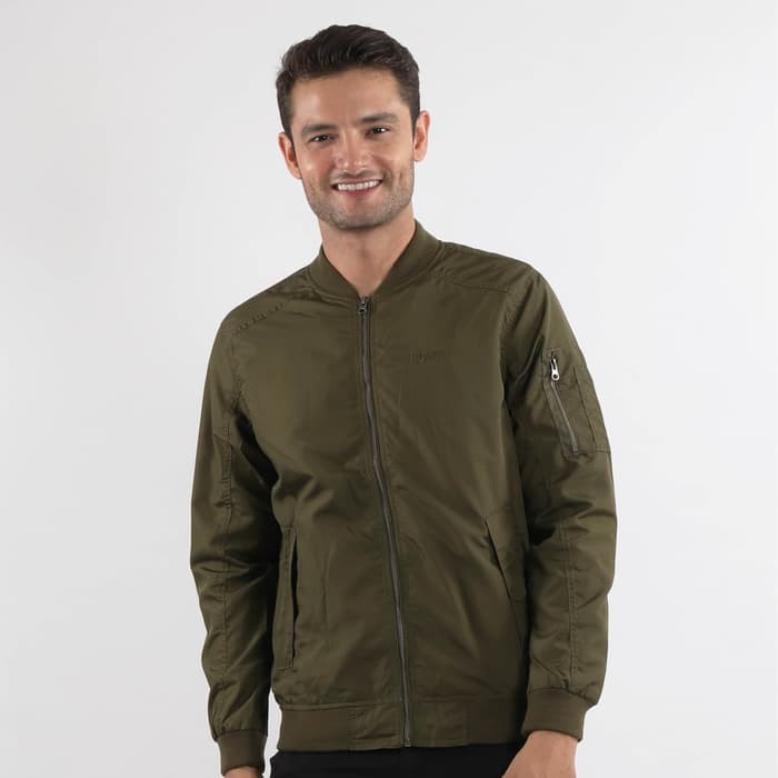 Jaket Pria Bomber Keren Kekinian Murah Cowok 2816Kz Hrpn Ri994 El WD478 Edwin Jaket Rodeo Olive - Co