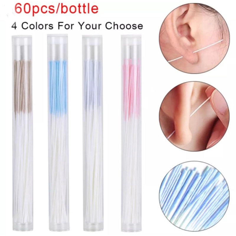 Piercing Stick Earring  Benang 100mm Pembersih Telinga 1 Bottle 60pc