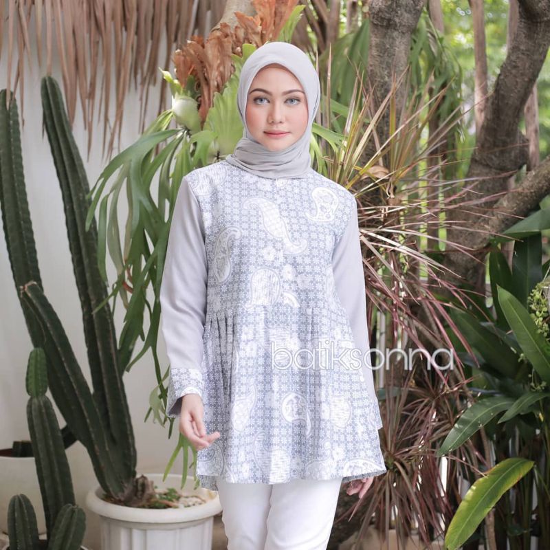 Atasan Batik Wanita Modern Batik Cassual Atasanbatik / Atasanwanita-Sonia Keong Abu