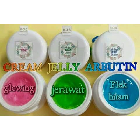 JELLY ARBUTIN PINK BLUE GREEN RED