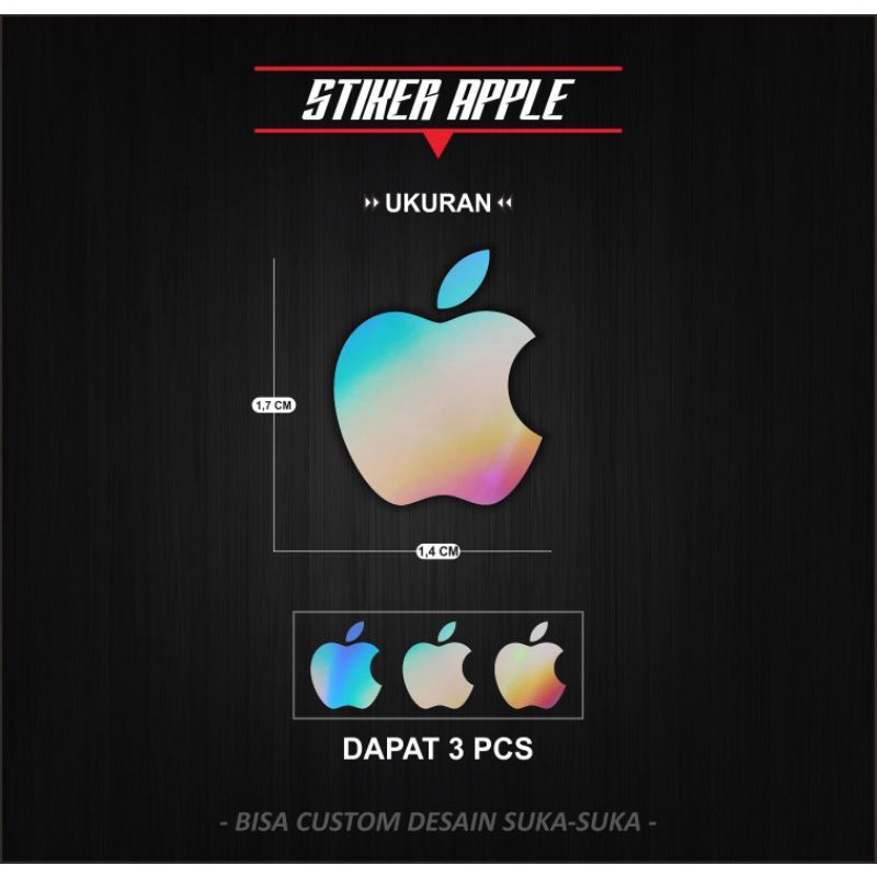 

Stiker Apple Kecil