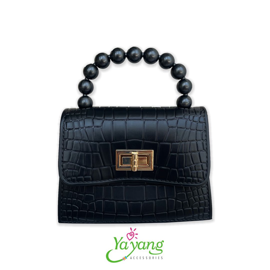 YAYANG Tas Fashion Croco Sling Bag Mutiara Jelly - NTS0803
