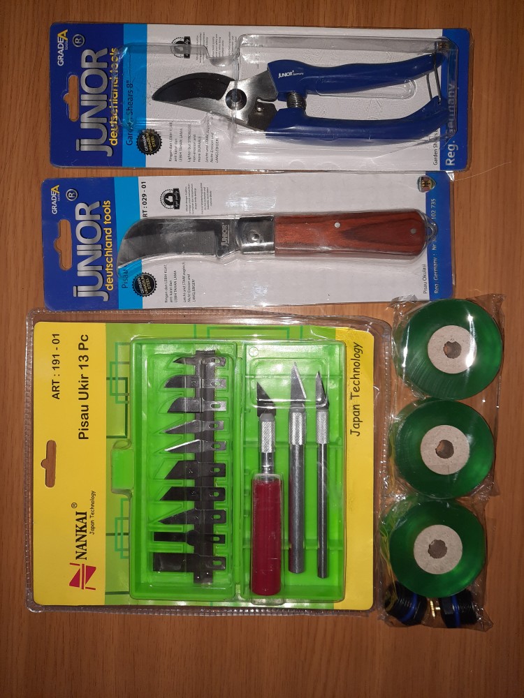 Junior Pisau Sadap Karet Pisau Okulasi Serbaguna Stainless Steel