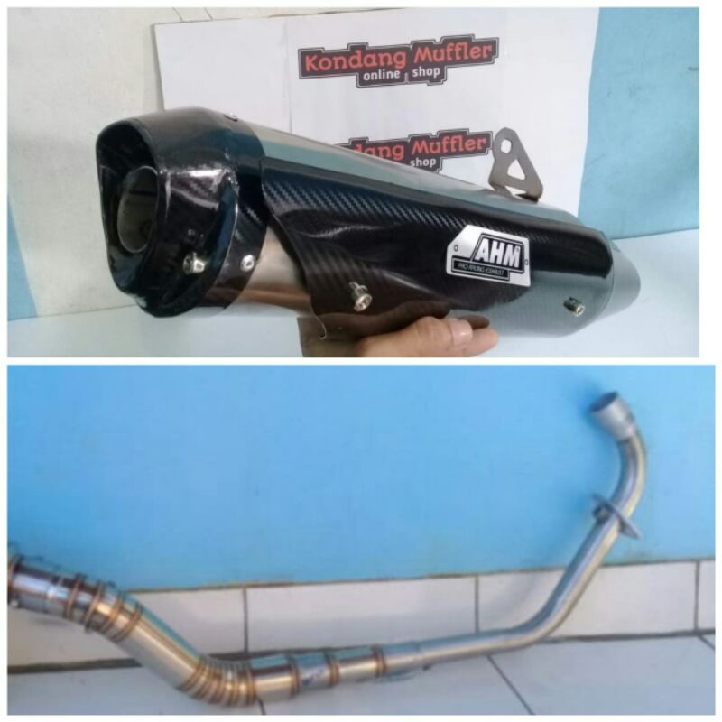 KNALPOT AHM STANDAR RACING VIXION CB150 VERZA SONIC SUPRA GTR MX NEW MX KING  DLL