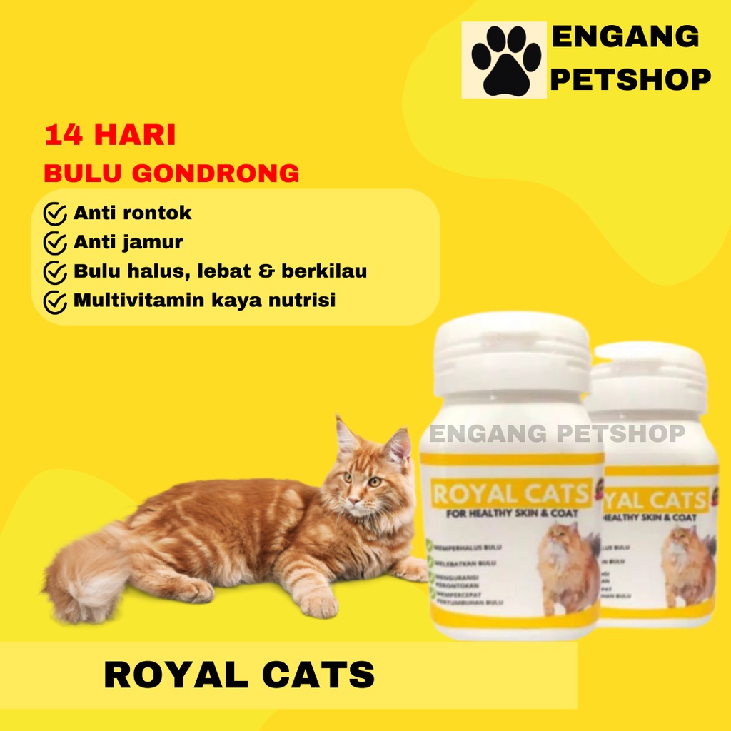 VITAMIN BULU KUCING ROYAL CATS BULU KUCING LEBAT PANJANG