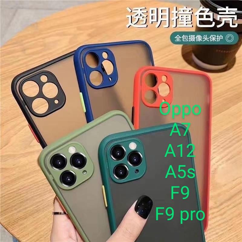 Oppo A7 A12 A5s F9Pro Lens Full Matte Hardcase Elegan warna warni Casing Cover Case Aerocase