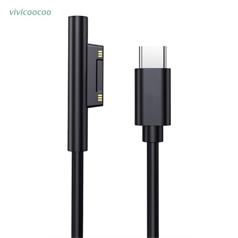 VIVI   USB C Power Supply Charger Adapter Charging Cable Cord for Surface Pro 7/6/54/3