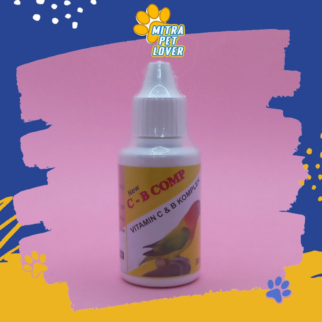 VITAMIN BURUNG - CB COMP COMPLEX 30ML ORIGINAL -  VIT C DAN B KOMPLEKS UNTUK SEGALA MACAM BURUNG BIRD - JAGA STAMINA IMUN - MURAH - ASLI - PET ANIMAL HEALTHCARE &amp; VETERINARY TAMASINDO OBAT KESEHATAN &amp; VITAMIN TERNAK HEWAN BINATANG PELIHARAAN MITRAPETLOVER