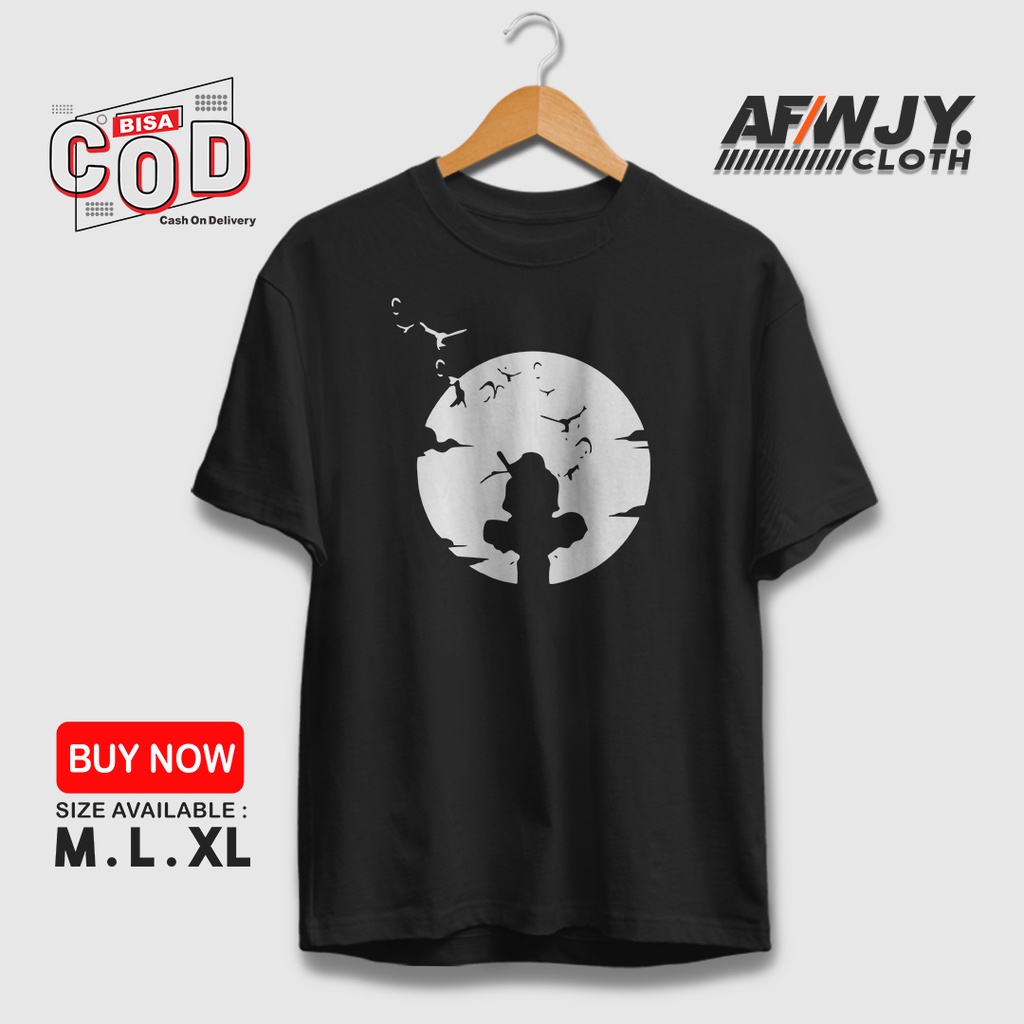 Pakaian Baju Kaos Sablon ANIME ITACHI UCHIHA ATASAN JERSEY DISTRO PRIA MURAH