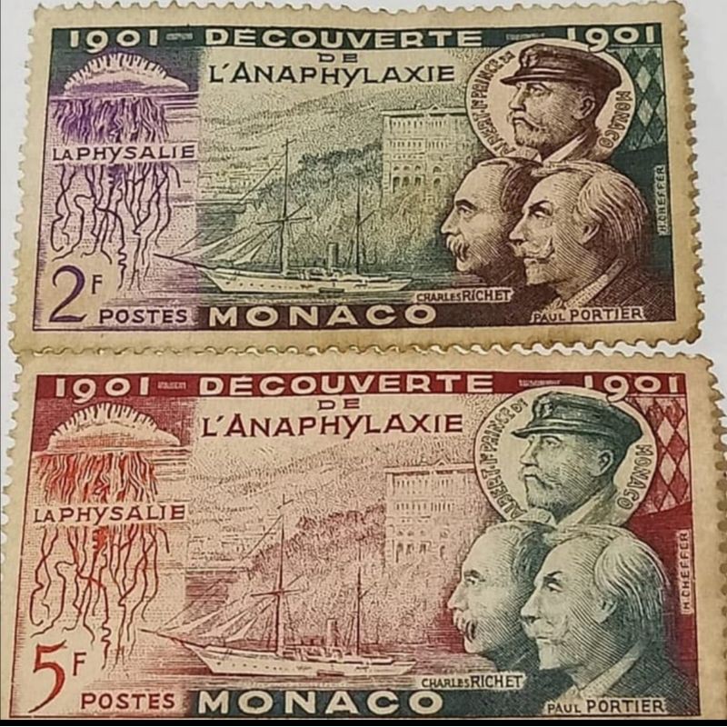 

Perangko kuno Monaco prangko kuno antik monaco tahun 1901 set 2 lembar