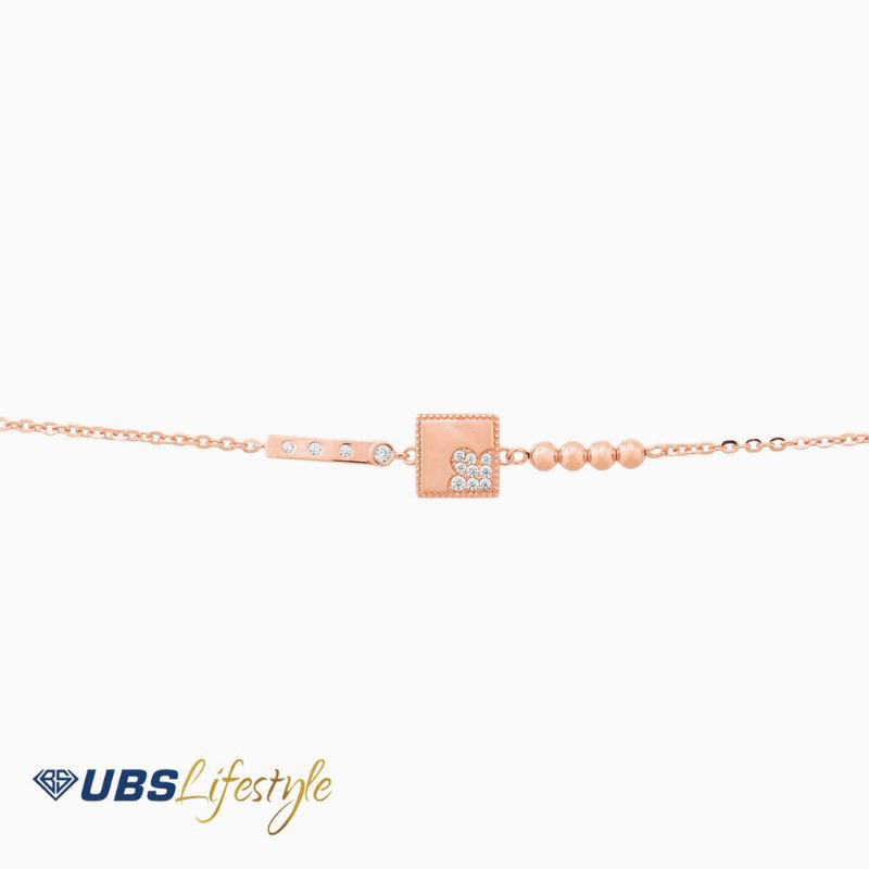GELANG EMAS UBS MILLIE MOLLY - 17K - ROSE GOLD 750 KGV6246