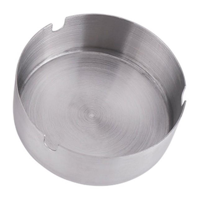 KUP - COD MURAH ASBAK BUNDAR STAINLESS STEEL UKURAN  8 -10 CM AWET TAHAN LAMA