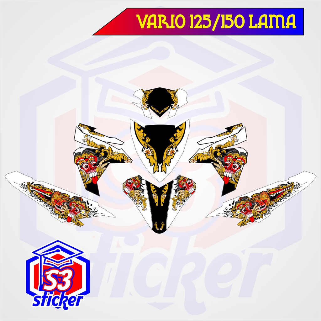 STICKER DECAL MOTOR HONDA VARIO 125 DAN 150 LAMA