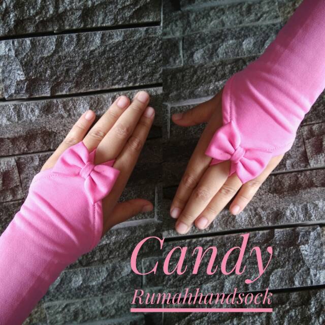 Jual Handsock Ring pita Muslimah Premium Handsock candy