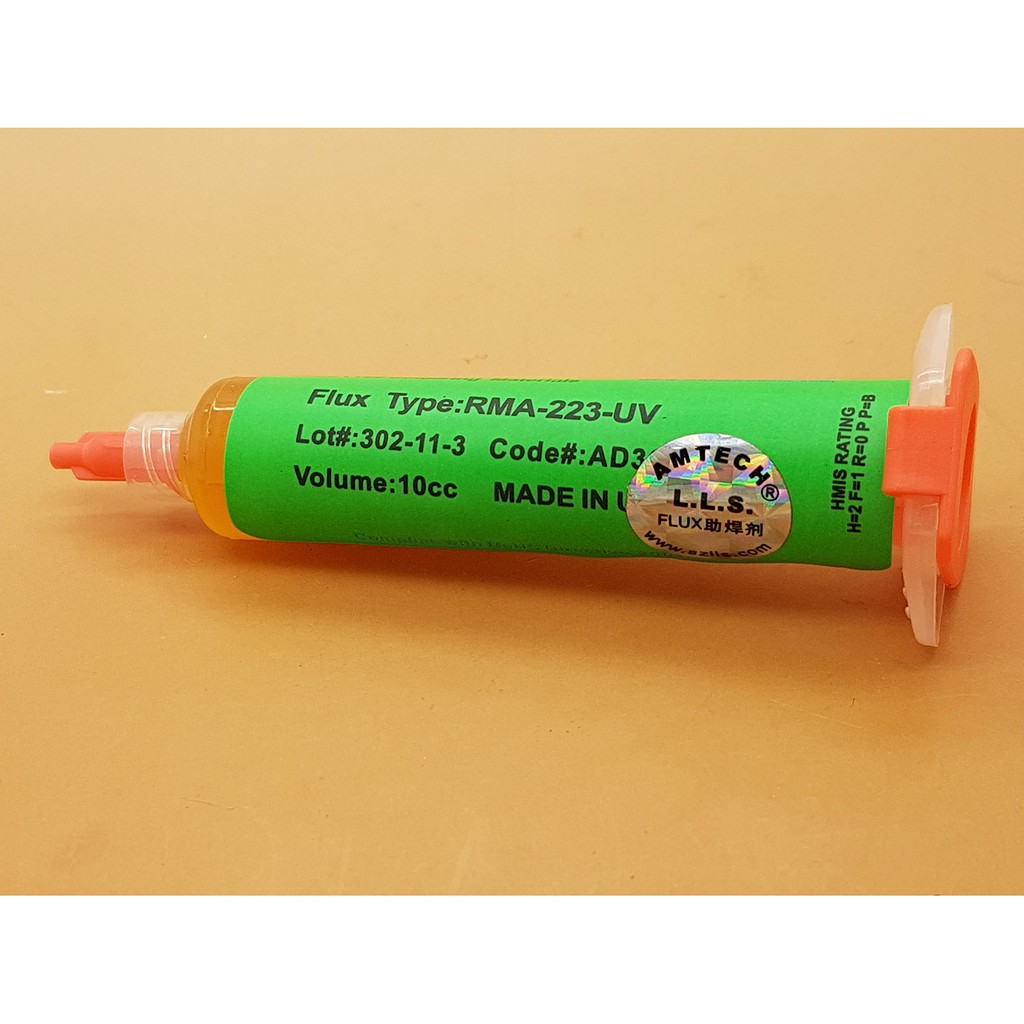 Cairan Flux amtech ORI stiker Hijau By LLS RMA-223 UV