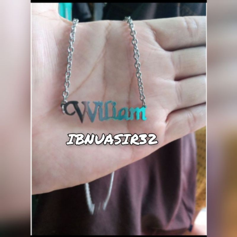 exlusive Kalung Nama Custom Made Sesuai Desain Pribadi