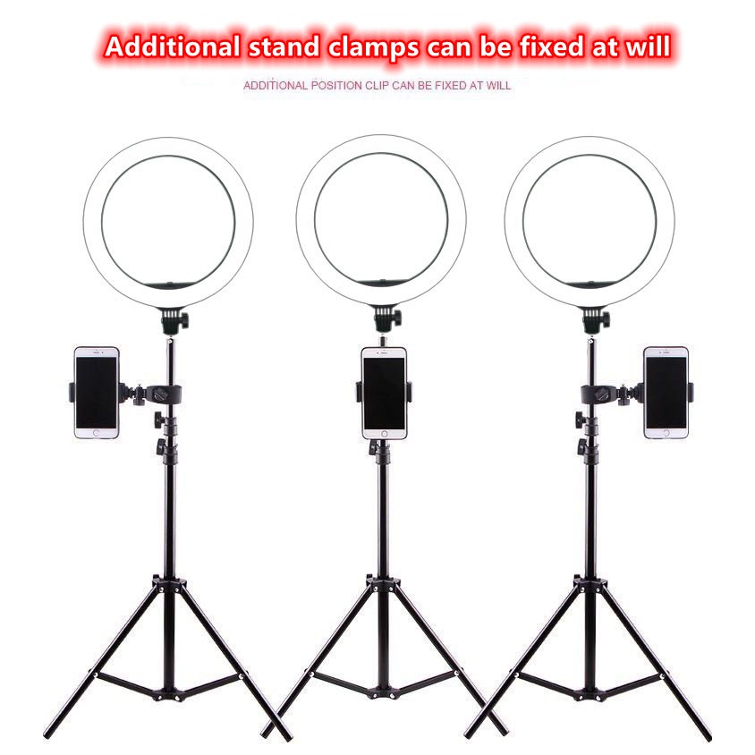 Webcast fill light live mobile phone holder package combination 8 inch fill light +160cm bracket