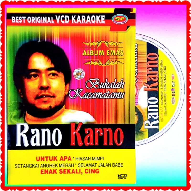 Jual VCD ORIGINAL LAGU KARAOKE POP INDONESIA ALBUM RANO KARNOVOCAL ON