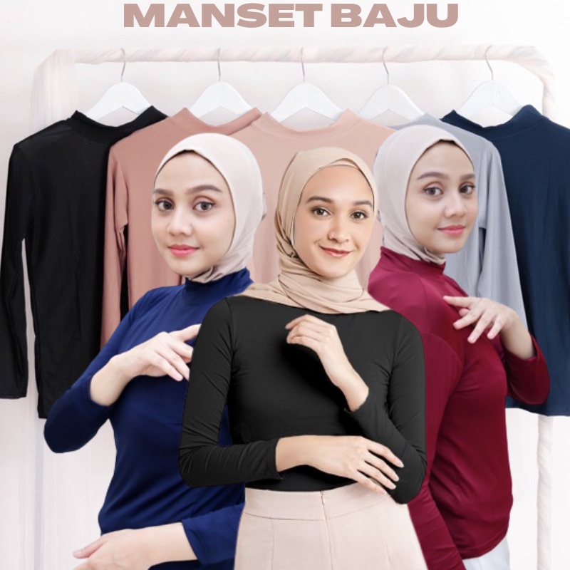 MANSET BAJU WANITA HALUS BAJU MANSET DALAMAN WANITA FASHION MUSLIM INER MANSET