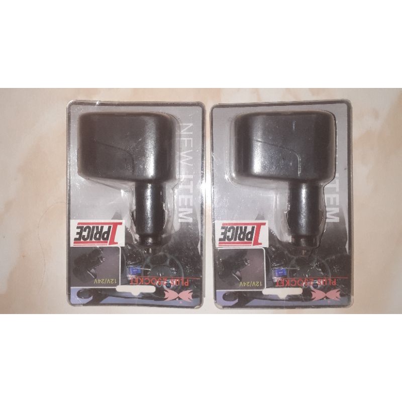 Charger Mobil 2 Socket Lighter