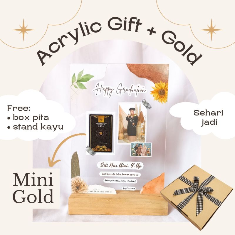 

ACRYLIC GIFT + MINI GOLD, KADO HARI GURU, KADO VALENTINE, WISUDAH, NIKAHAN, ULTAH (BACA DESKRIPSI)